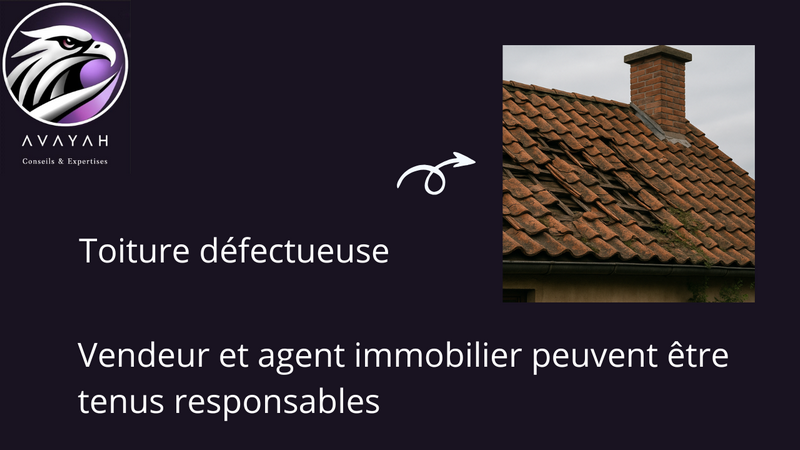 Avayah Expertise : problème sur toiture et vente immobilière